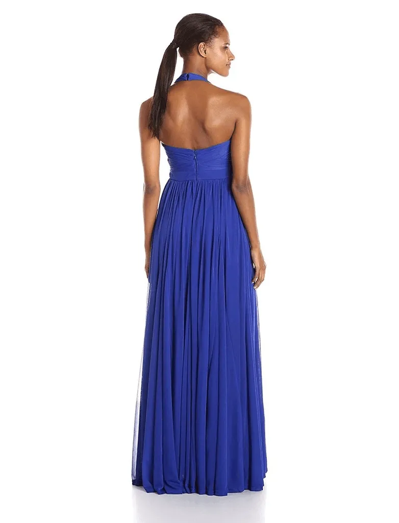 Adrianna Papell AP091907460 Long Formal Halter Neck Evening Gown
