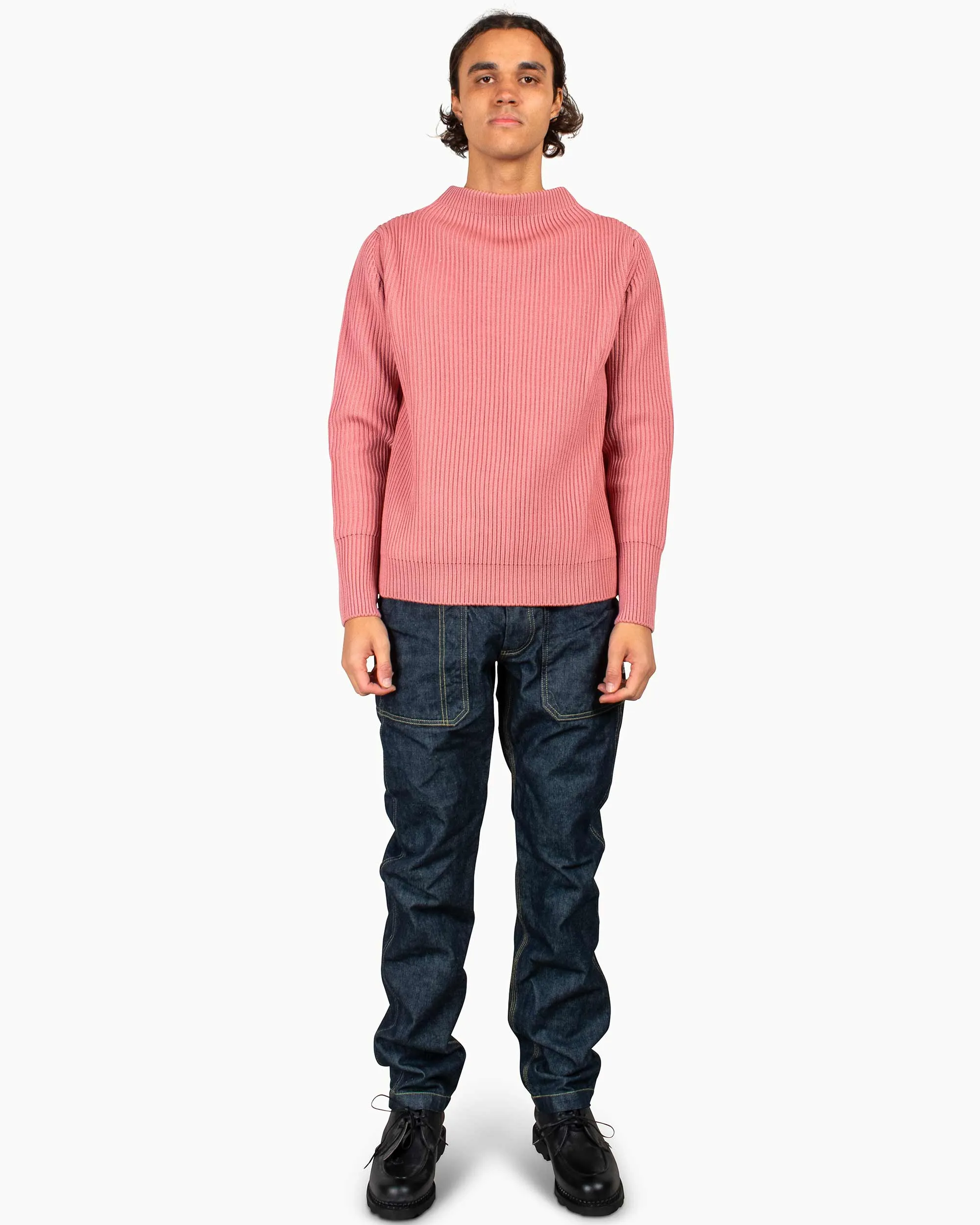 Andersen-Andersen Navy Crewneck Lyserød