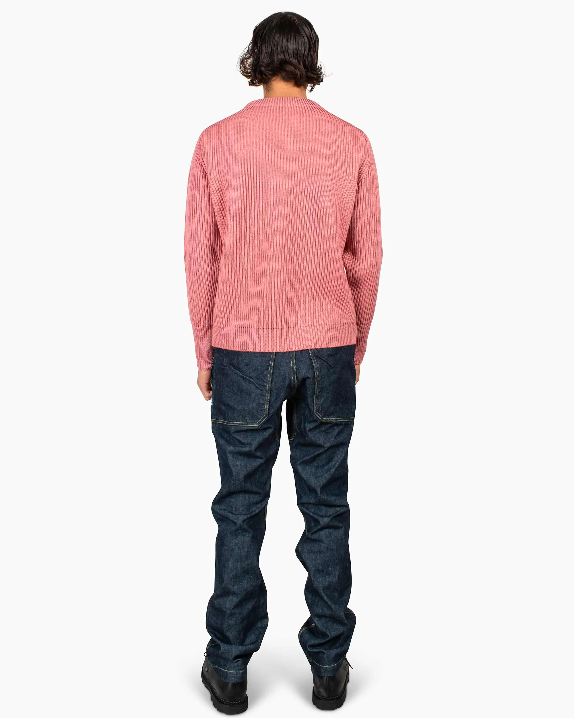 Andersen-Andersen Navy Crewneck Lyserød