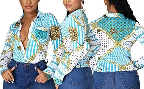 Boss Queen Girl Season Button Down Blouse