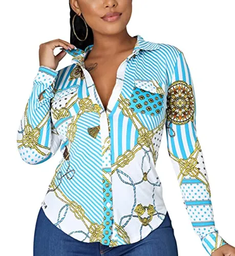Boss Queen Girl Season Button Down Blouse