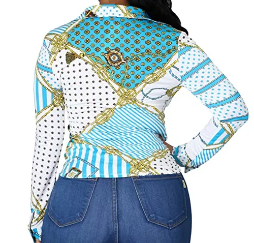 Boss Queen Girl Season Button Down Blouse