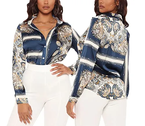 Boss Queen Girl Season Button Down Blouse