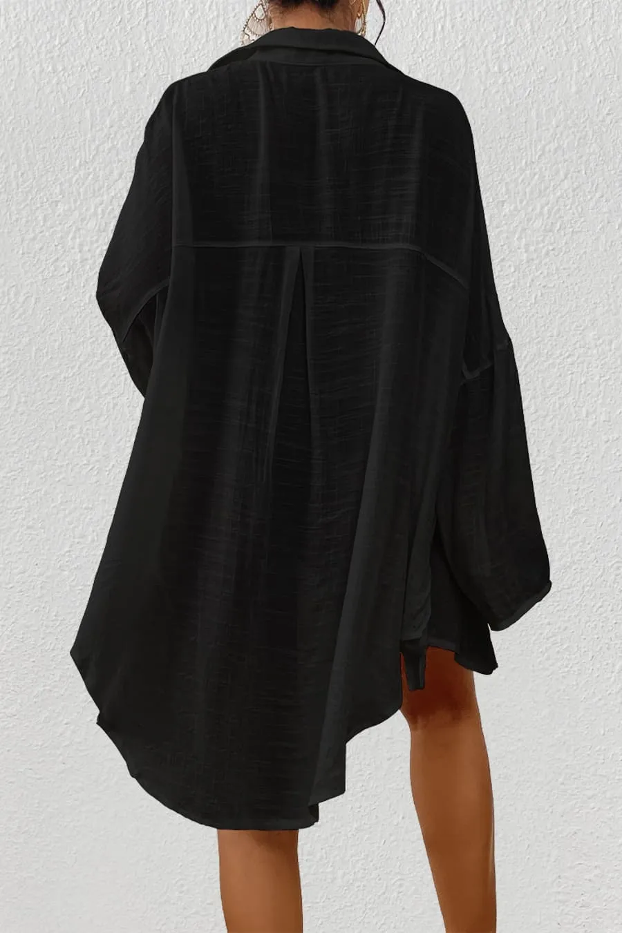 Button Down Beach Cover Up Skirt Top