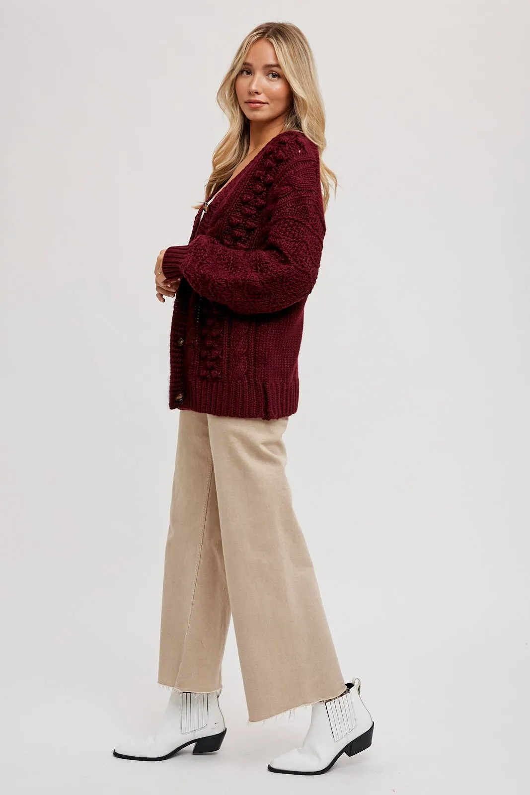CABLE KNIT CARDIGAN