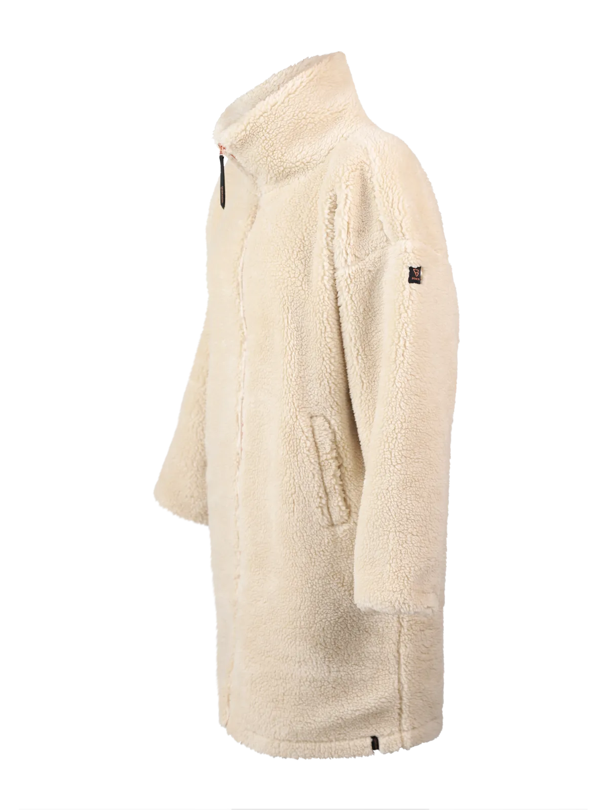 Cervinia Women Long Oversized Teddy Fleece Jacket | Canvas