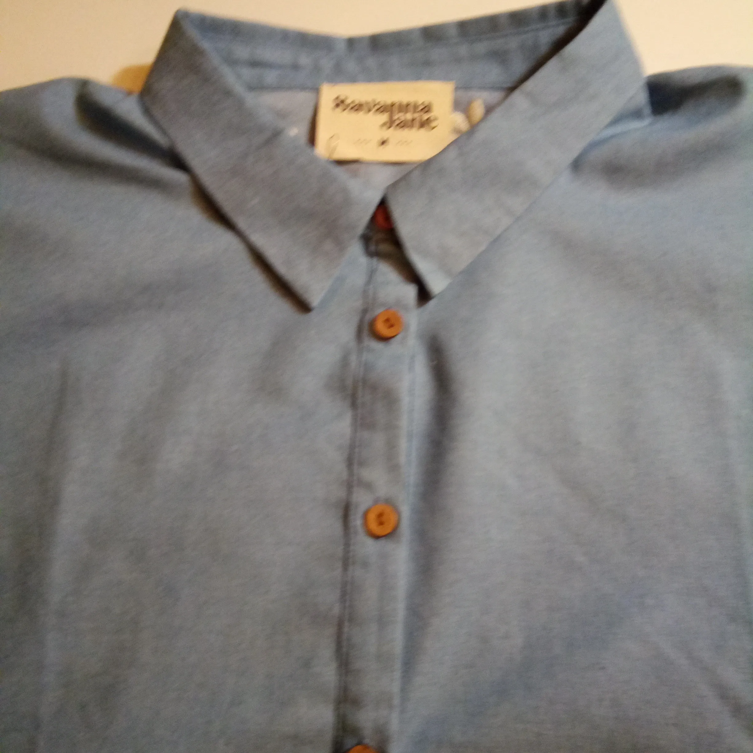 Chambray Daisy Cutout Shirt | Savanna Jane