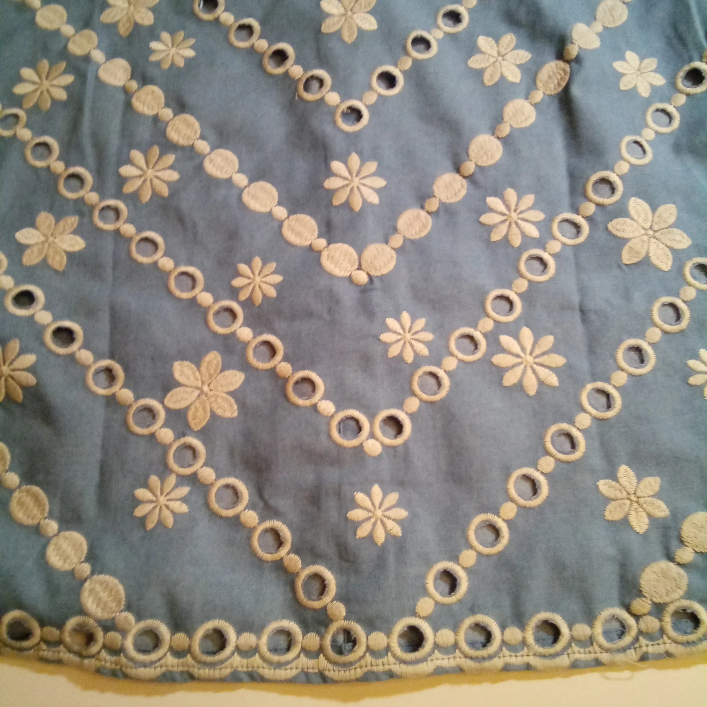 Chambray Daisy Cutout Shirt | Savanna Jane