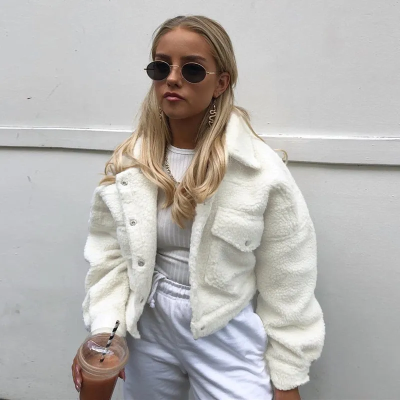 Cropped Fleece/Wool Jacket