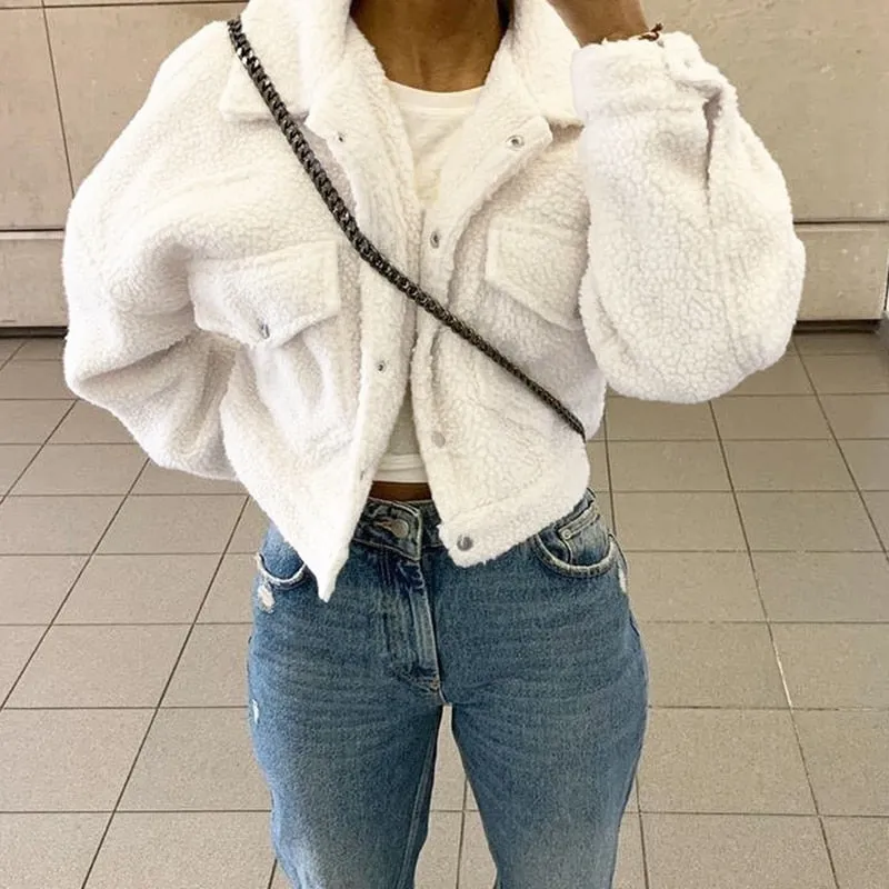 Cropped Fleece/Wool Jacket