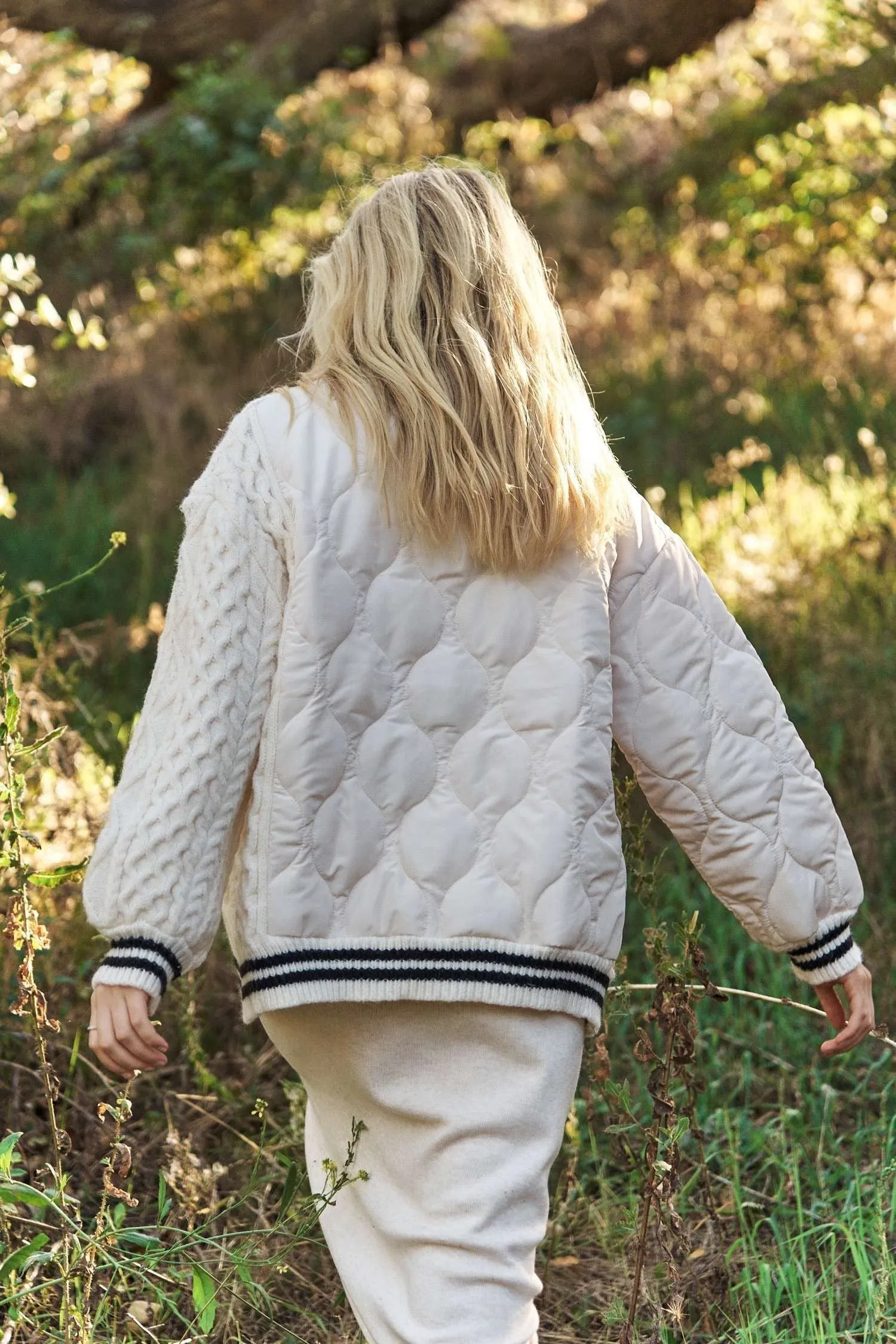 Daniela Oversized Varsity Cardigan Jacket