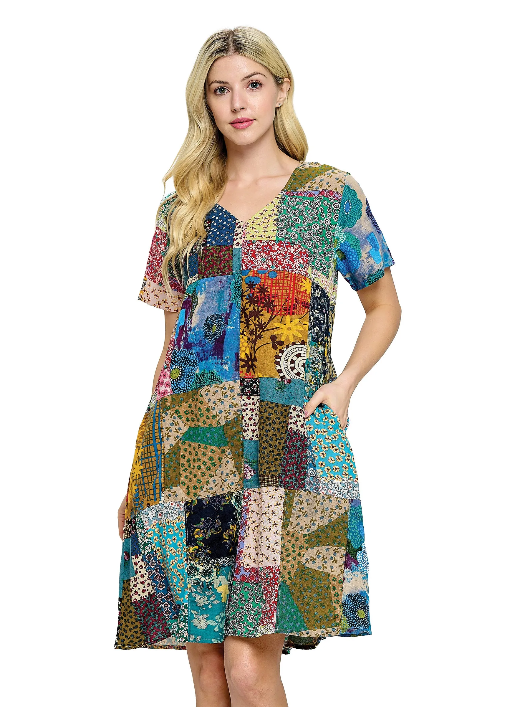 Dress Floral Patchwork