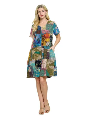 Dress Floral Patchwork