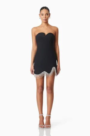 Elliatt Delia Party Mini Dress in Black