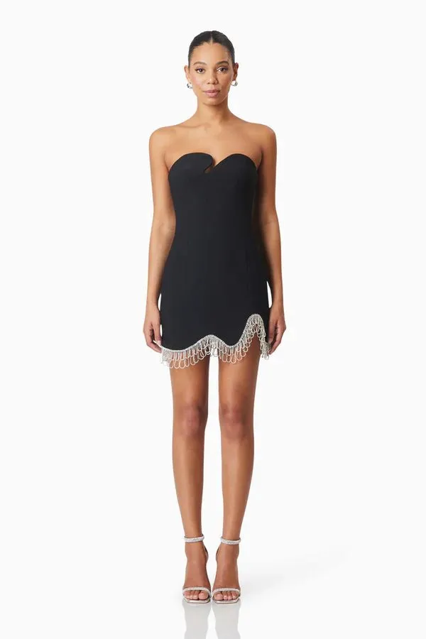 Elliatt Delia Party Mini Dress in Black