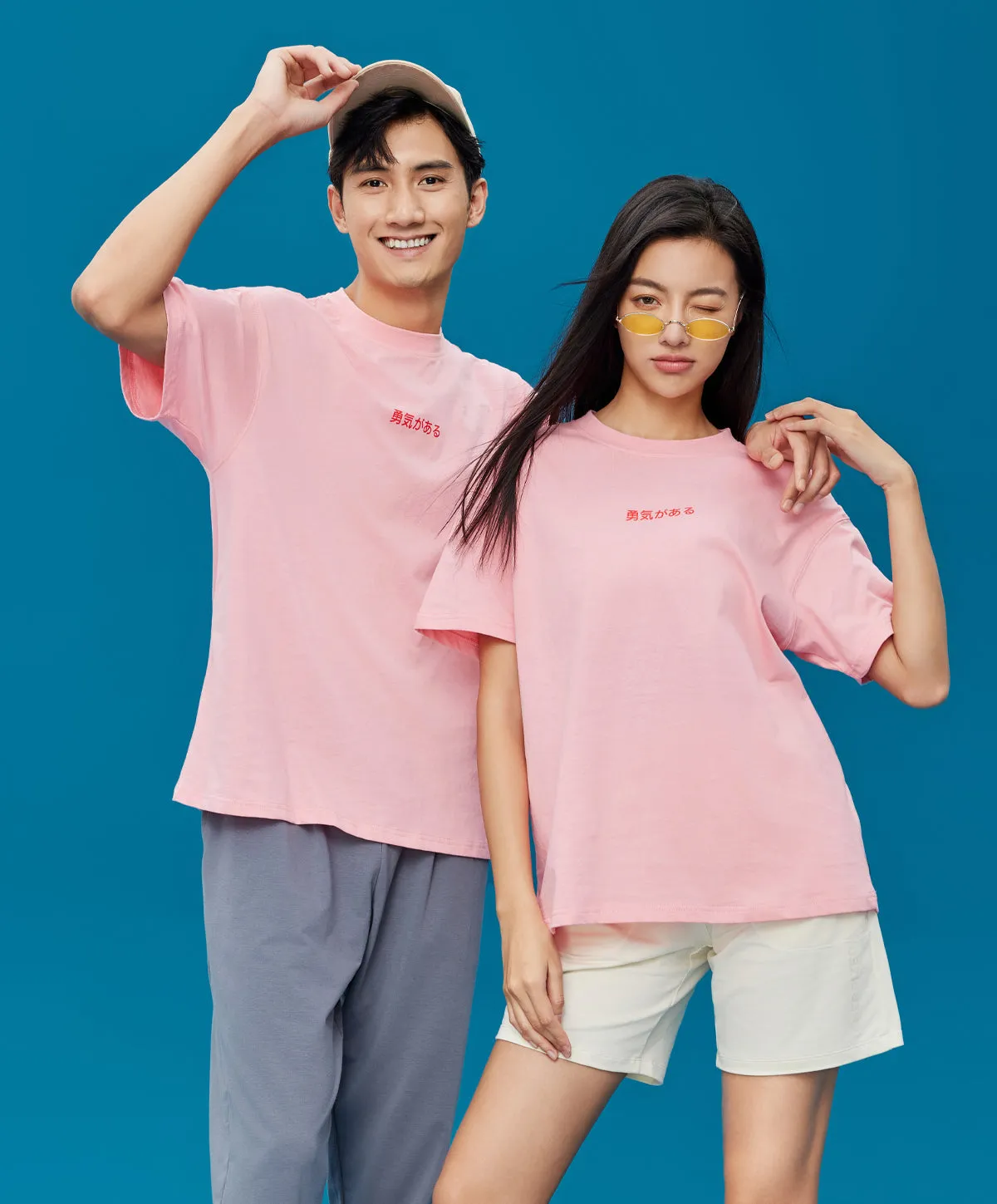 Energized Peony-Print Unisex Tee 803-22022