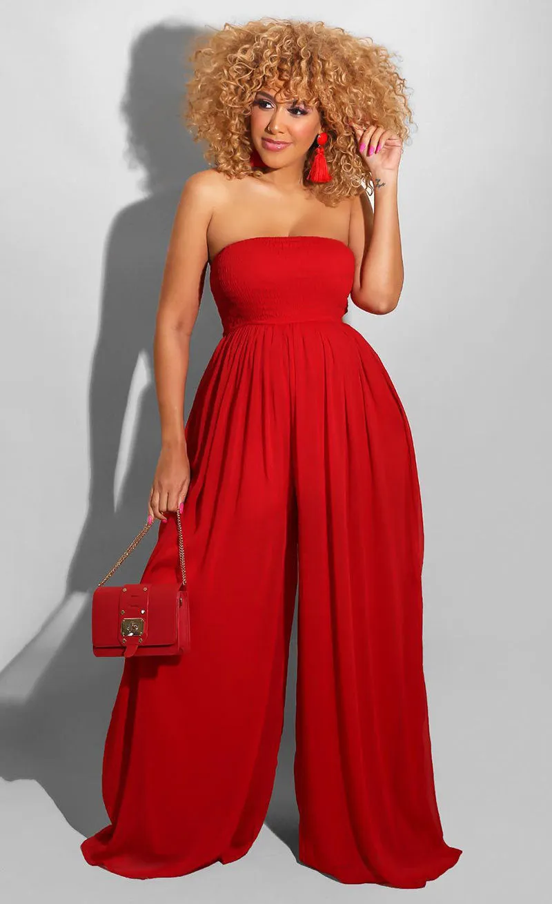 Fashion solid color jumpsuit AY2989