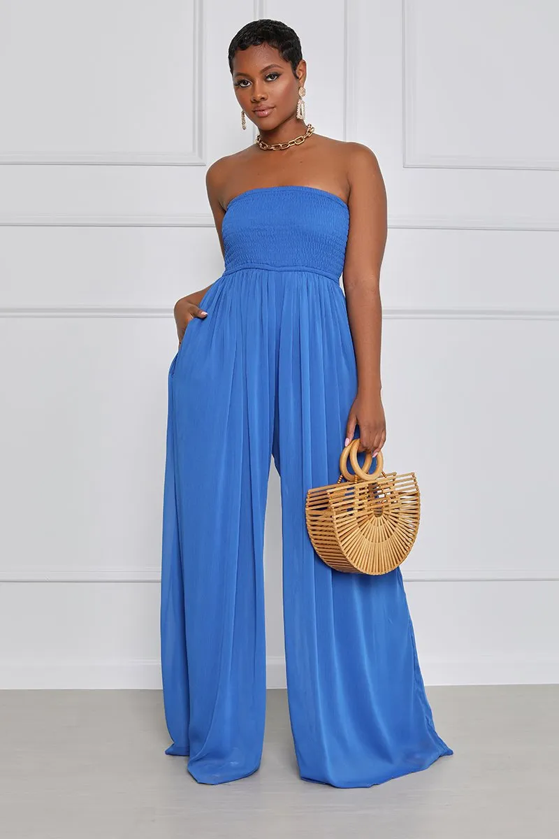 Fashion solid color jumpsuit AY2989