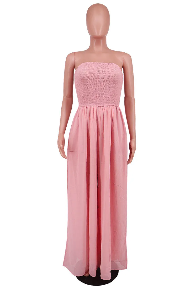 Fashion solid color jumpsuit AY2989