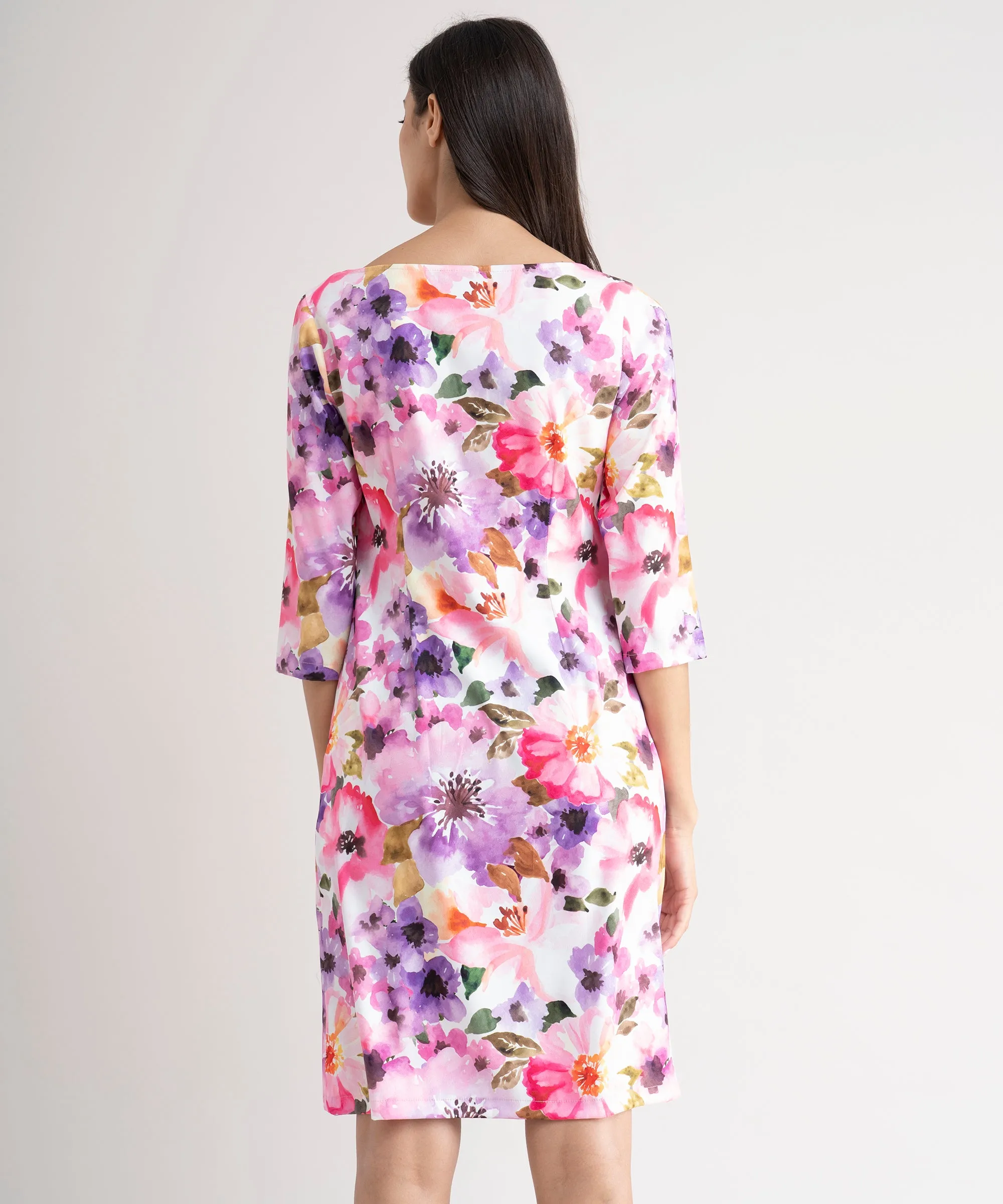 Floral Shift Dress - Multicolour