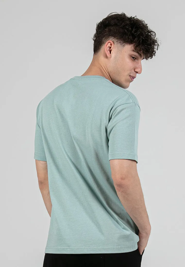 Forest Boxy Cut Graphic Tee Crew Neck Short Sleeve T Shirt Men | Oversized Shirt Men - 23943