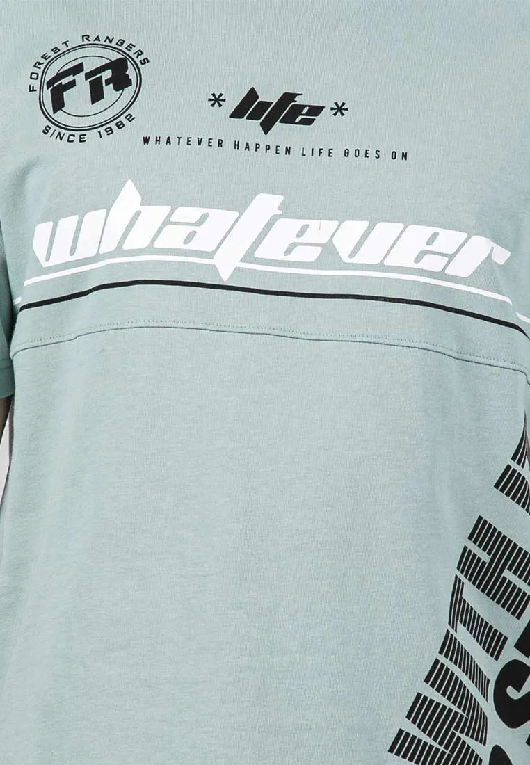 Forest Boxy Cut Graphic Tee Crew Neck Short Sleeve T Shirt Men | Oversized Shirt Men - 23943