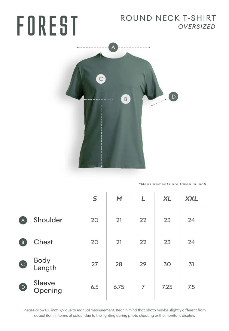 Forest Boxy Cut Graphic Tee Crew Neck Short Sleeve T Shirt Men | Oversized Shirt Men - 23943