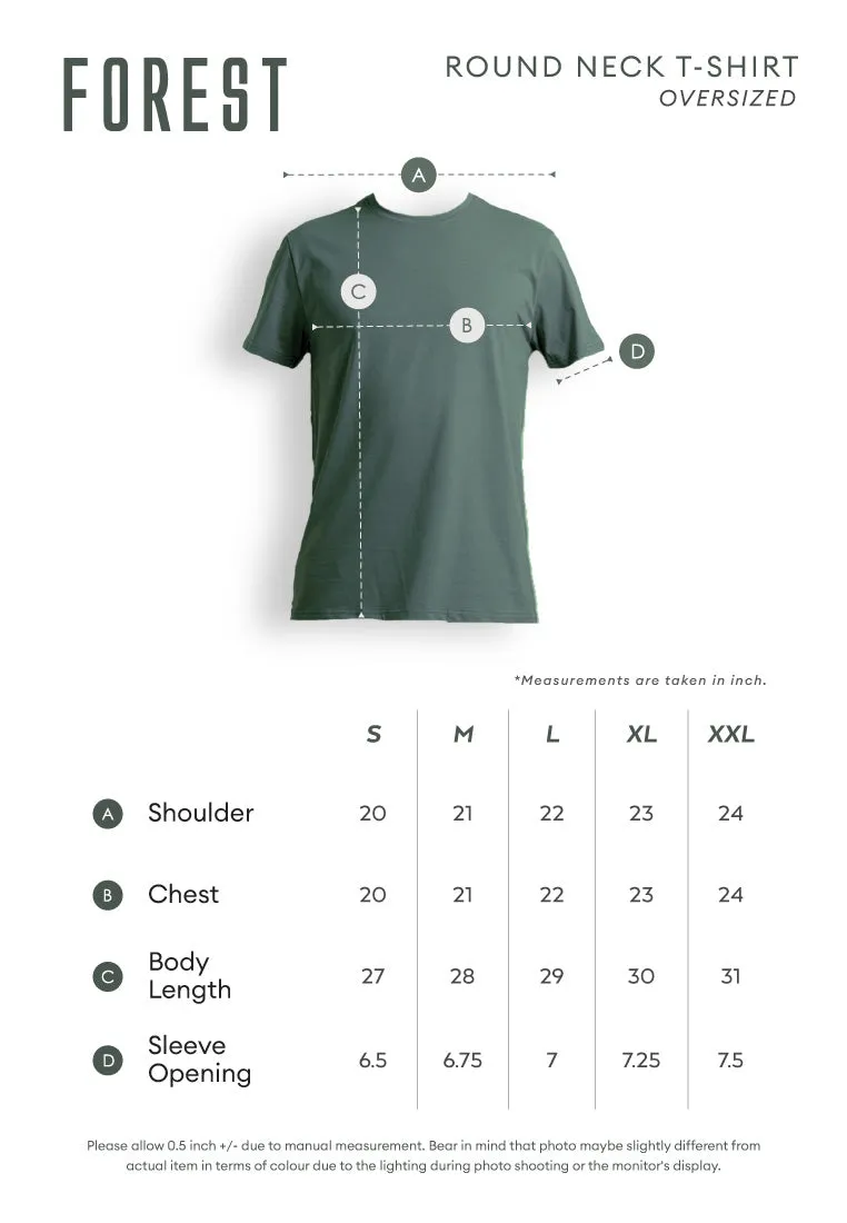 Forest Premium Weight Boxy Cut Graphic Tee Crew Neck Short Sleeve T Shirt Men | Oversized Shirt Men - 23923