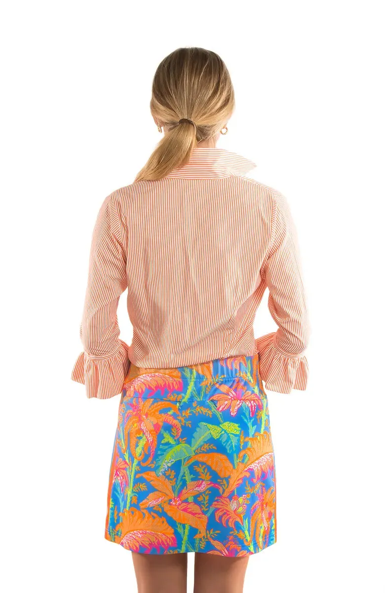 Gretchen Scott | Priss Blouse | Women's | Coral Stripe