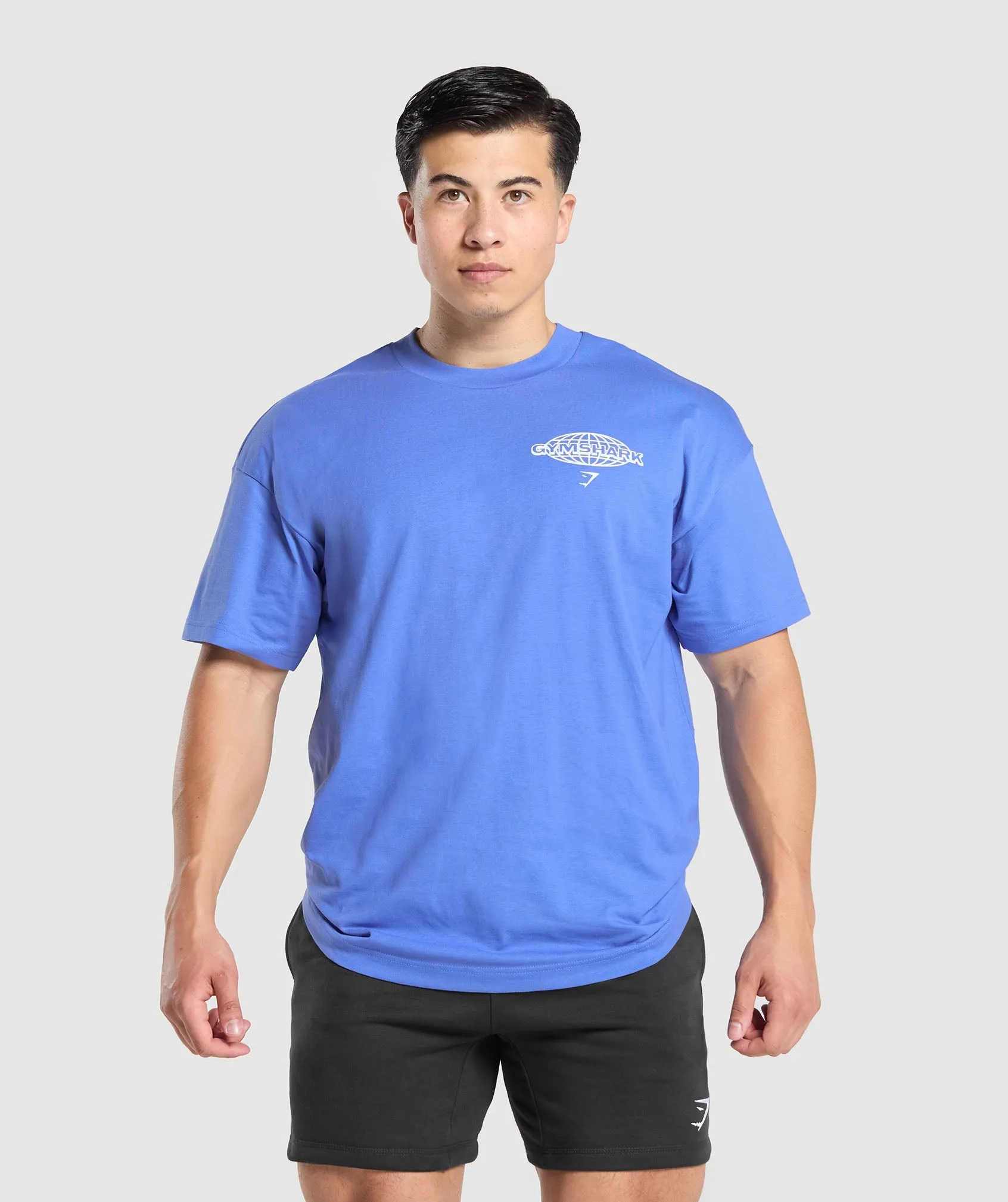 Gymshark Worldwide T-Shirt - Iris Blue
