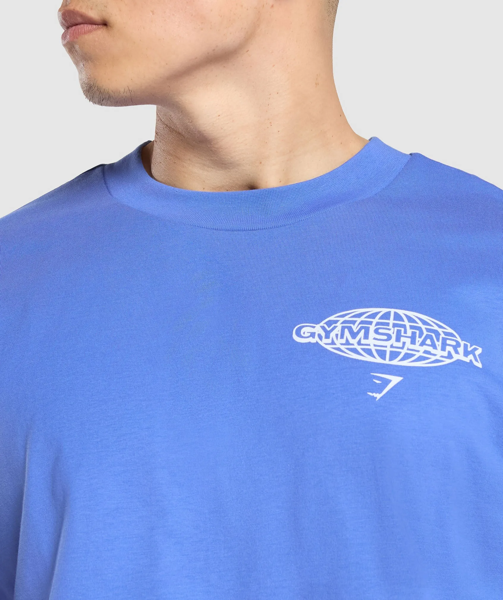 Gymshark Worldwide T-Shirt - Iris Blue