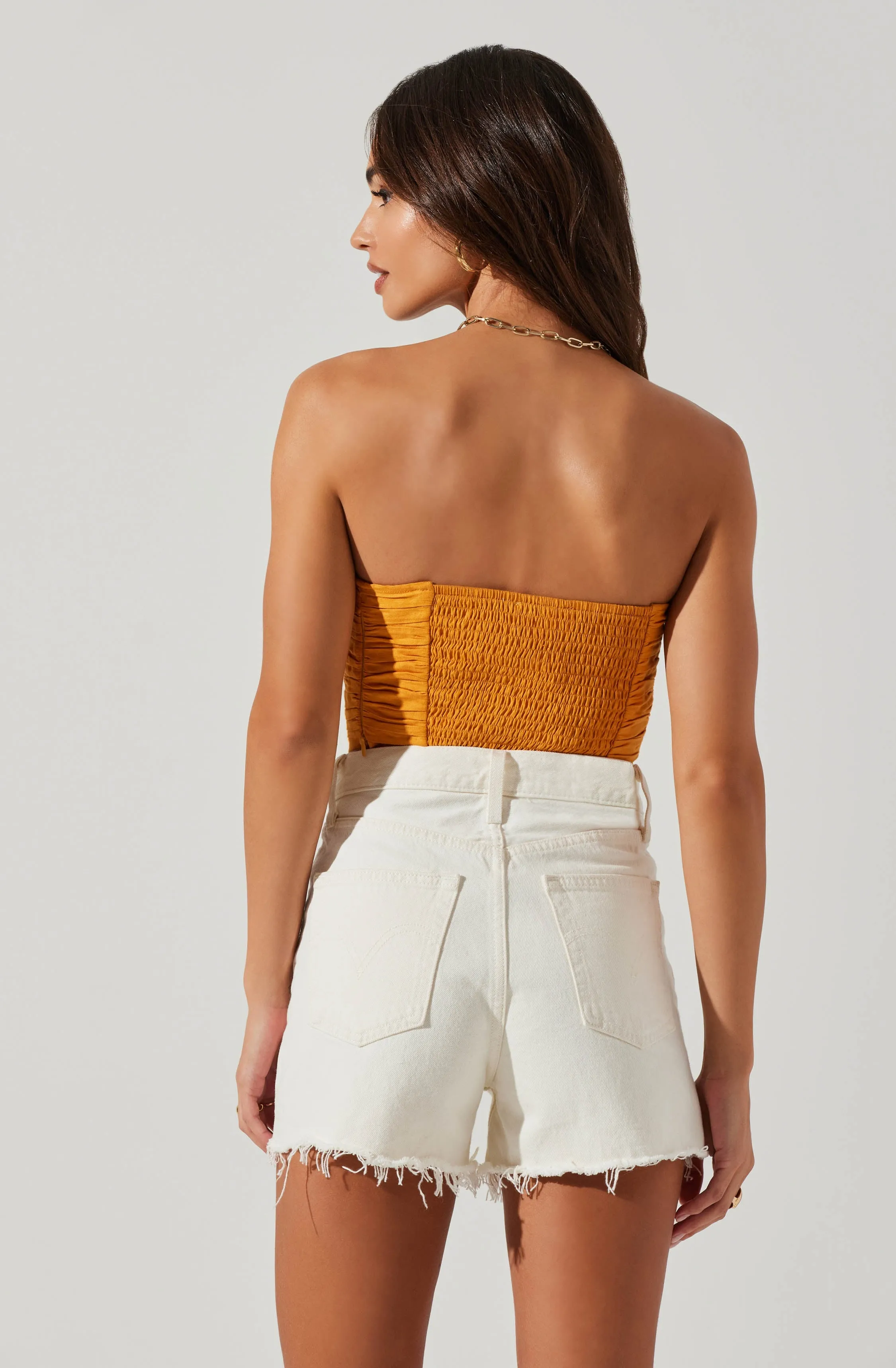 Jessamine Ruched Tube Top