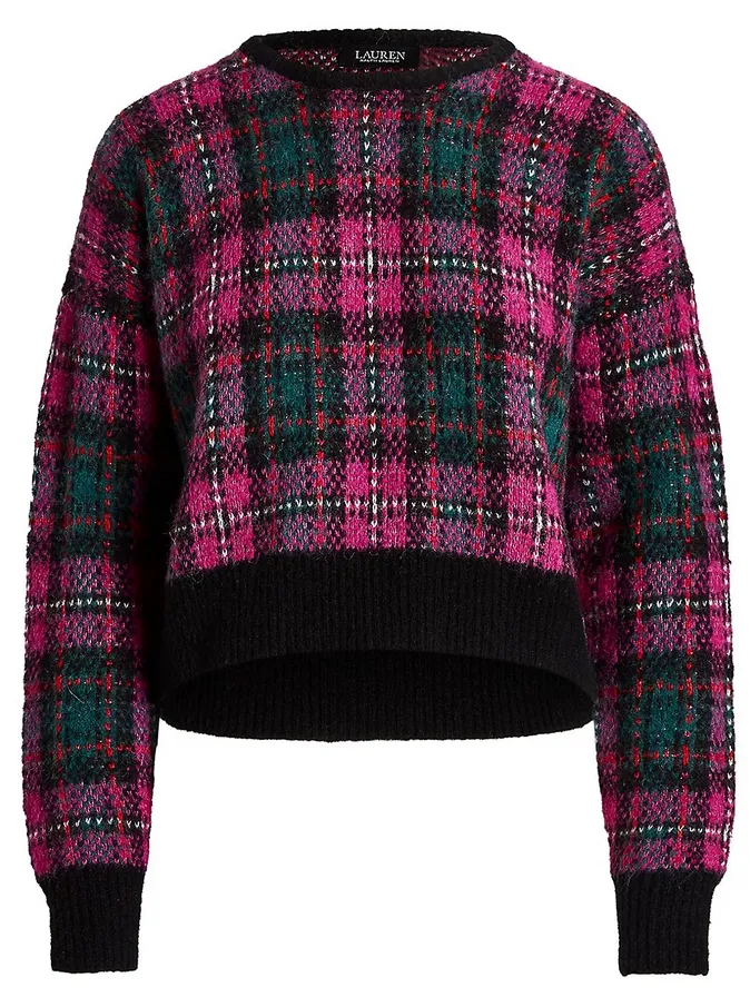 Lauren Ralph Lauren Plaid Wool-Blend Sweater