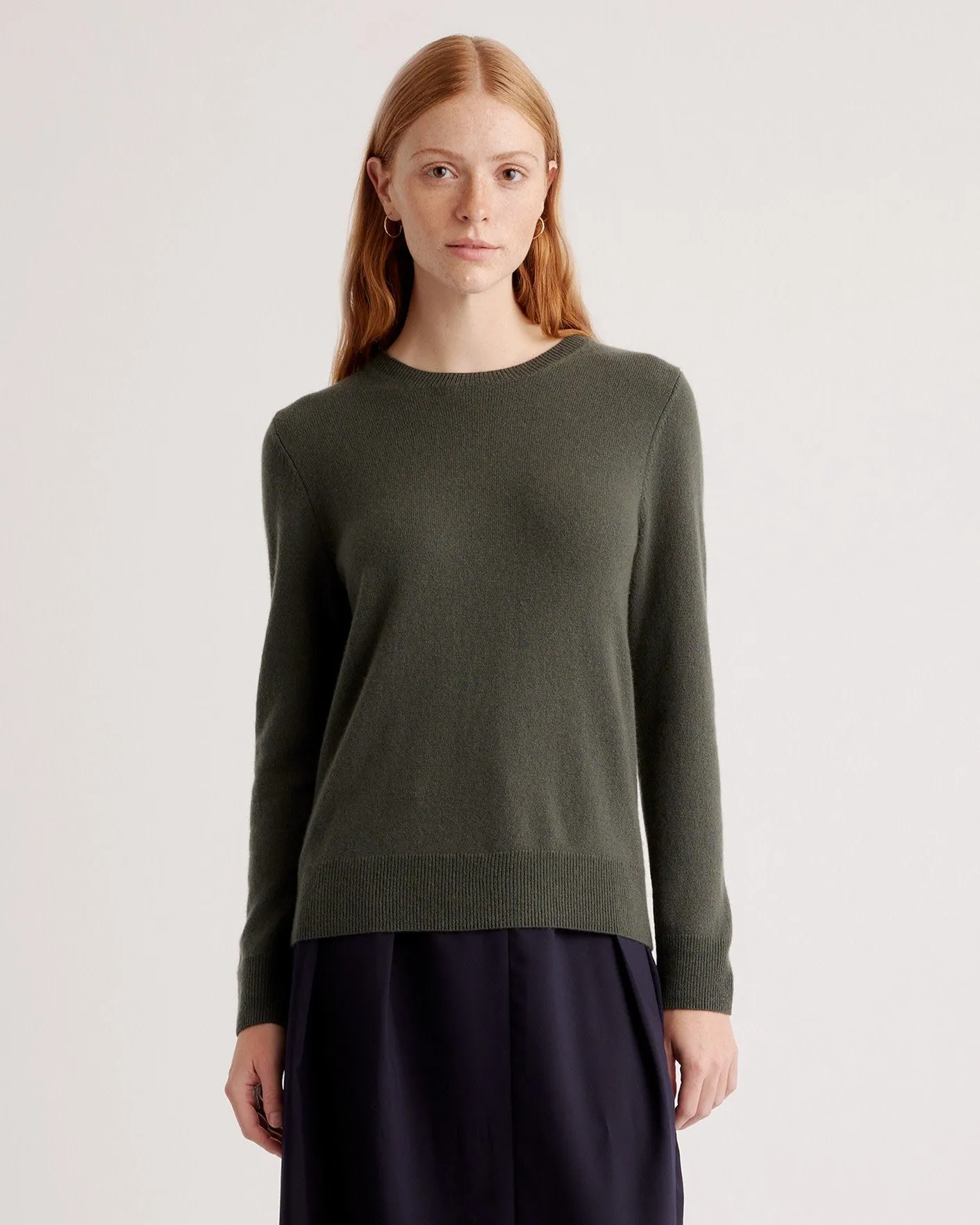 Lightweight Mongolian Cashmere Crewneck Sweater