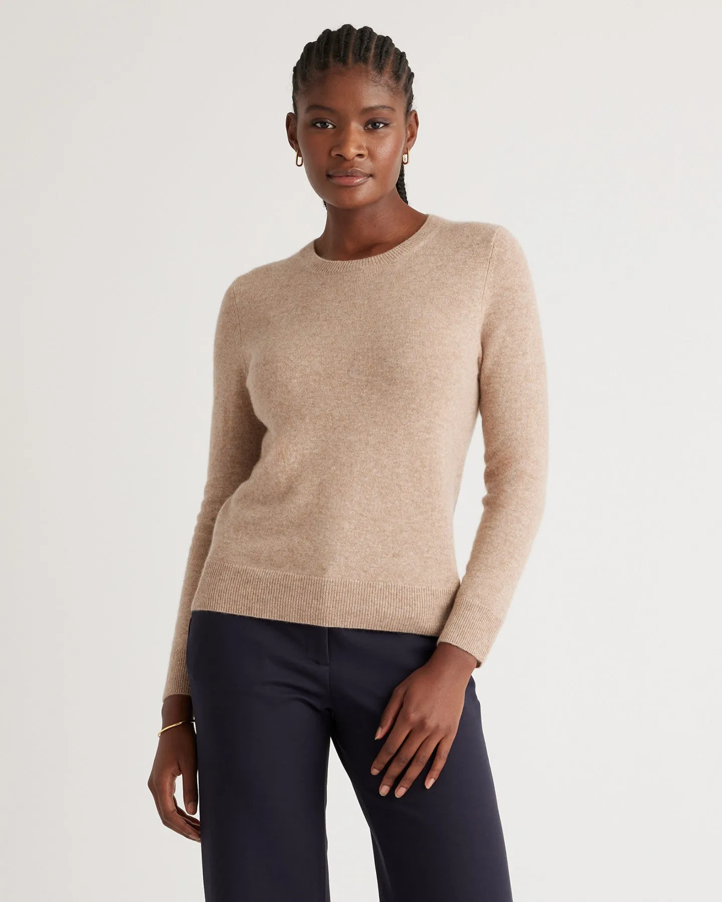 Lightweight Mongolian Cashmere Crewneck Sweater