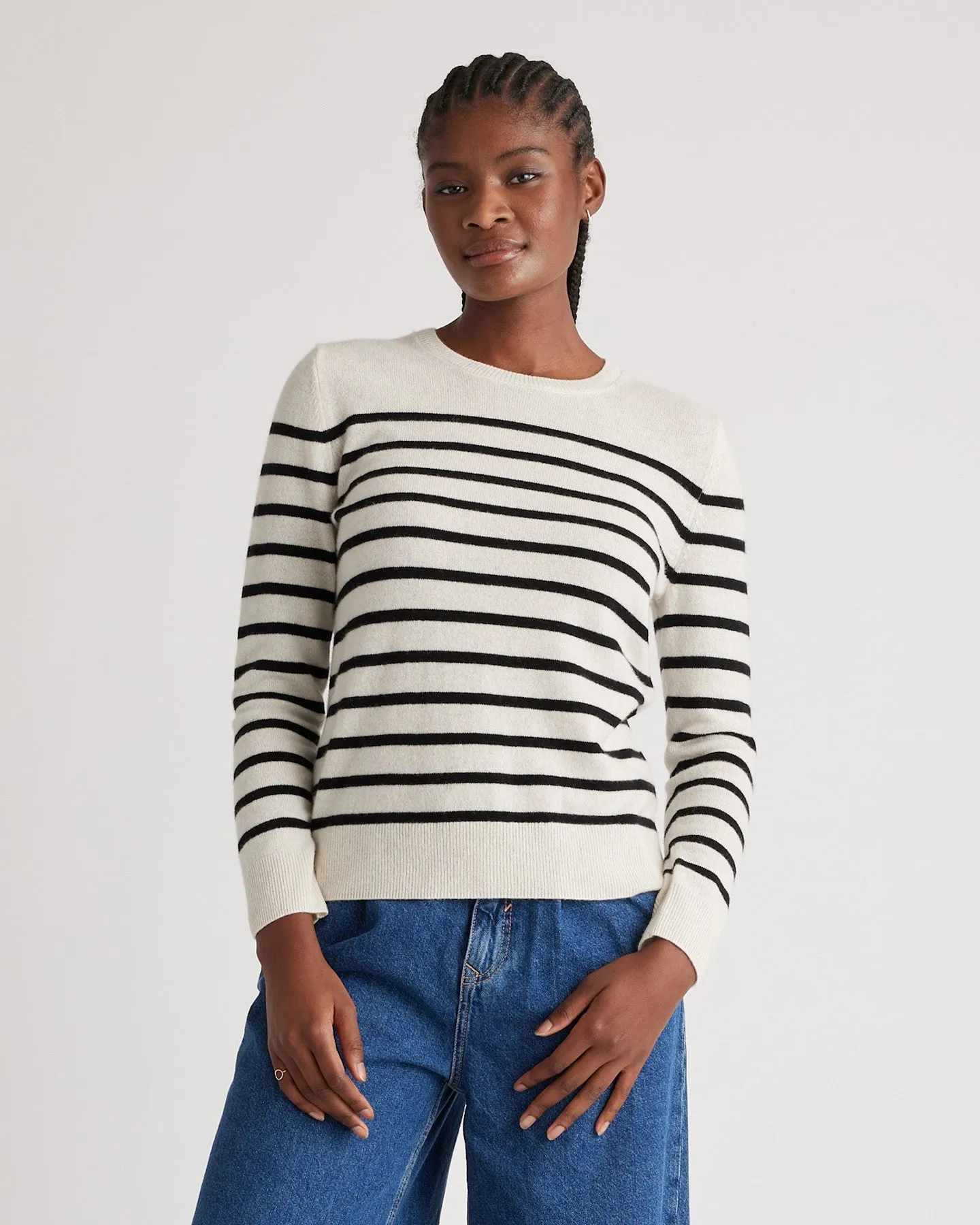 Lightweight Mongolian Cashmere Crewneck Sweater