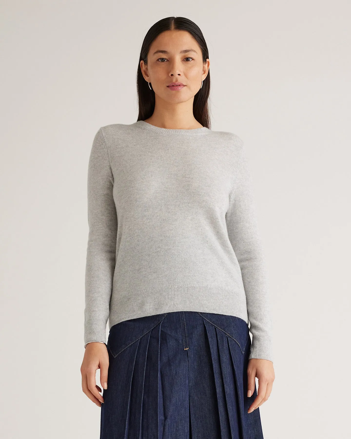 Lightweight Mongolian Cashmere Crewneck Sweater