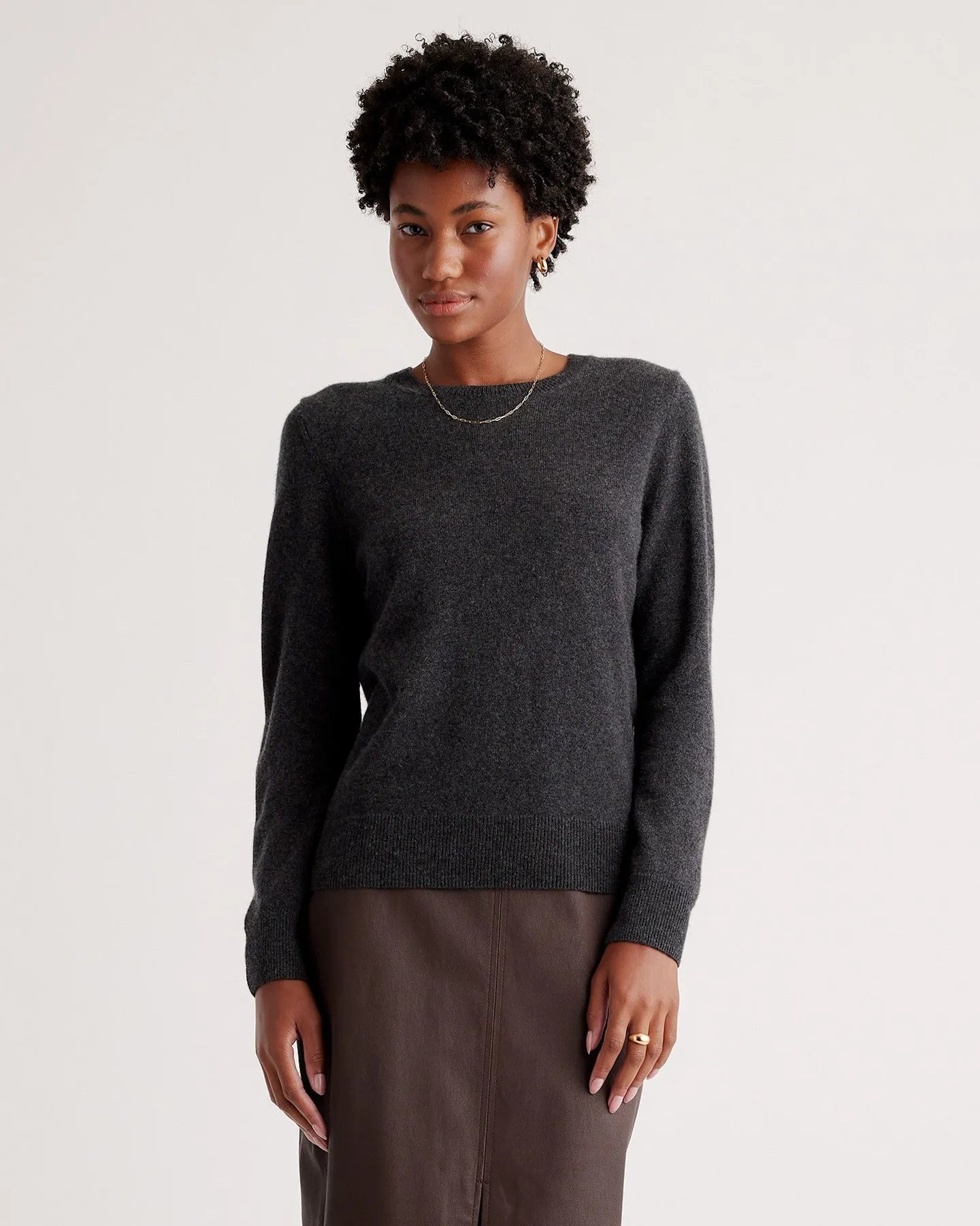 Lightweight Mongolian Cashmere Crewneck Sweater