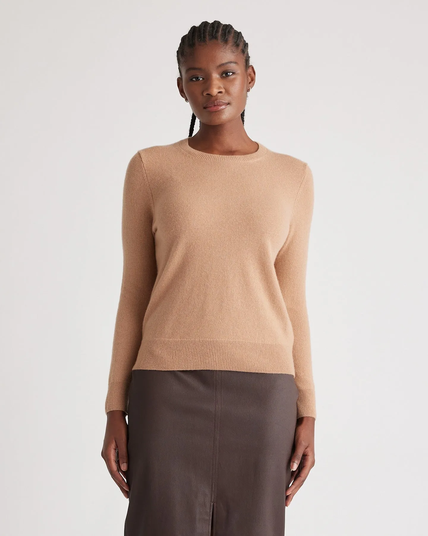 Lightweight Mongolian Cashmere Crewneck Sweater