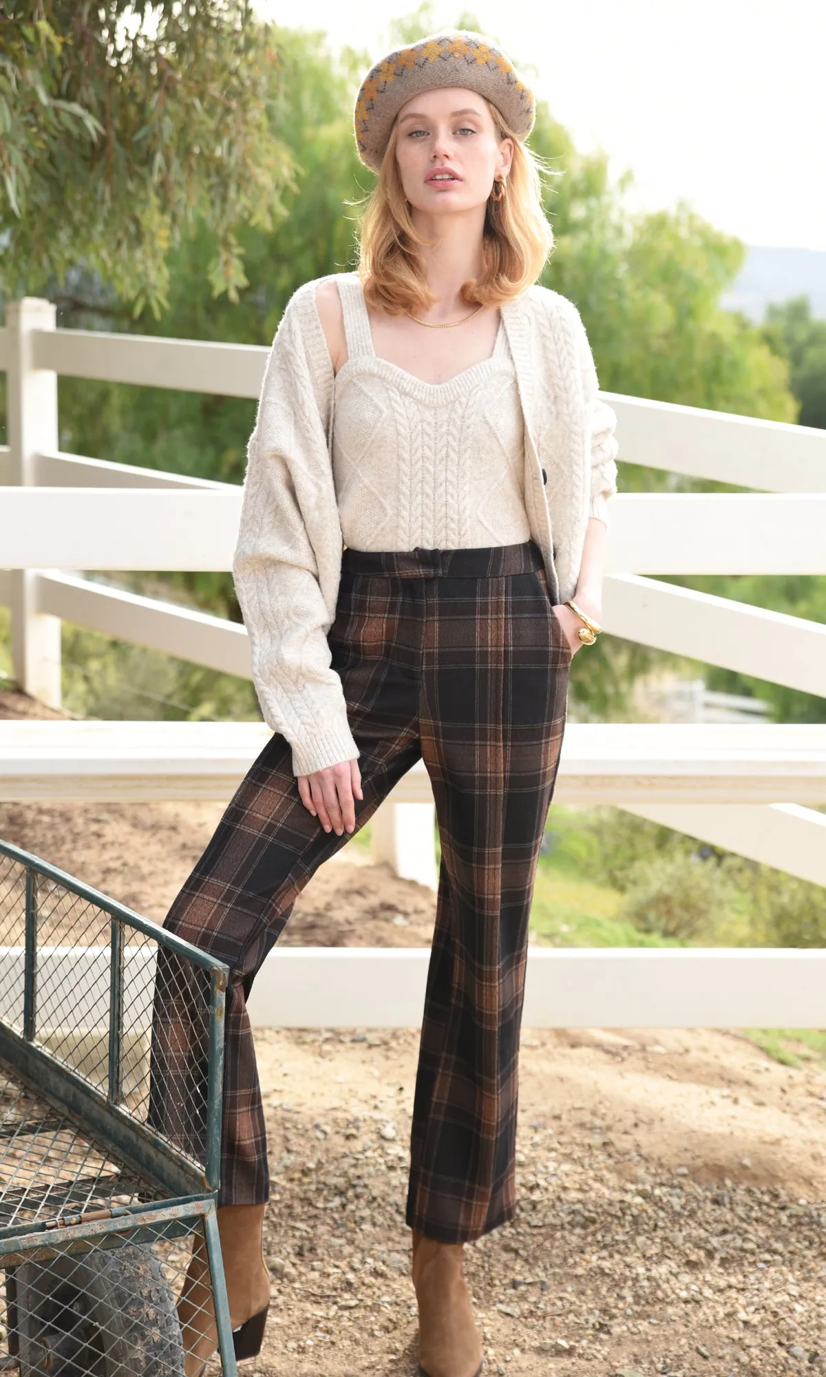 Lorena Cable Knit Cardigan