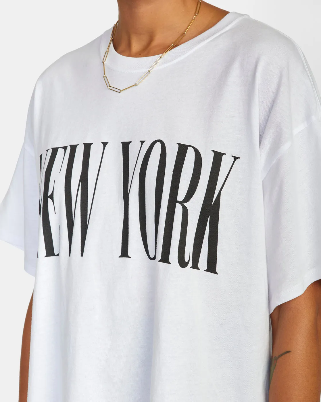 Ny - La Graphic Tee - White