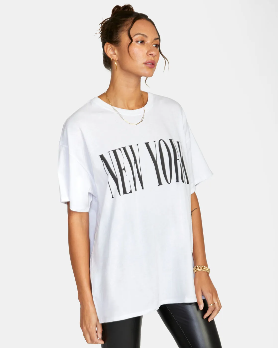 Ny - La Graphic Tee - White