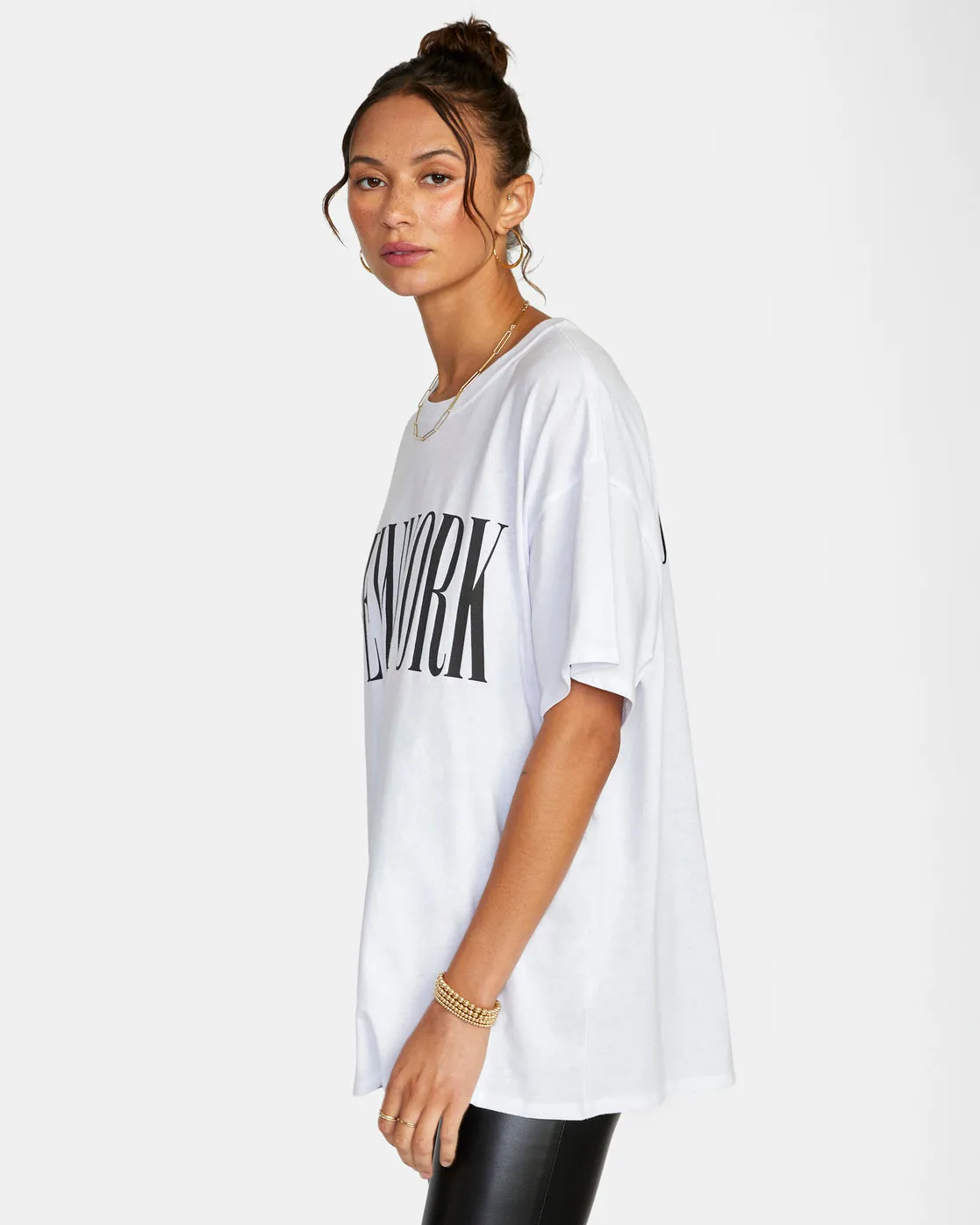 Ny - La Graphic Tee - White