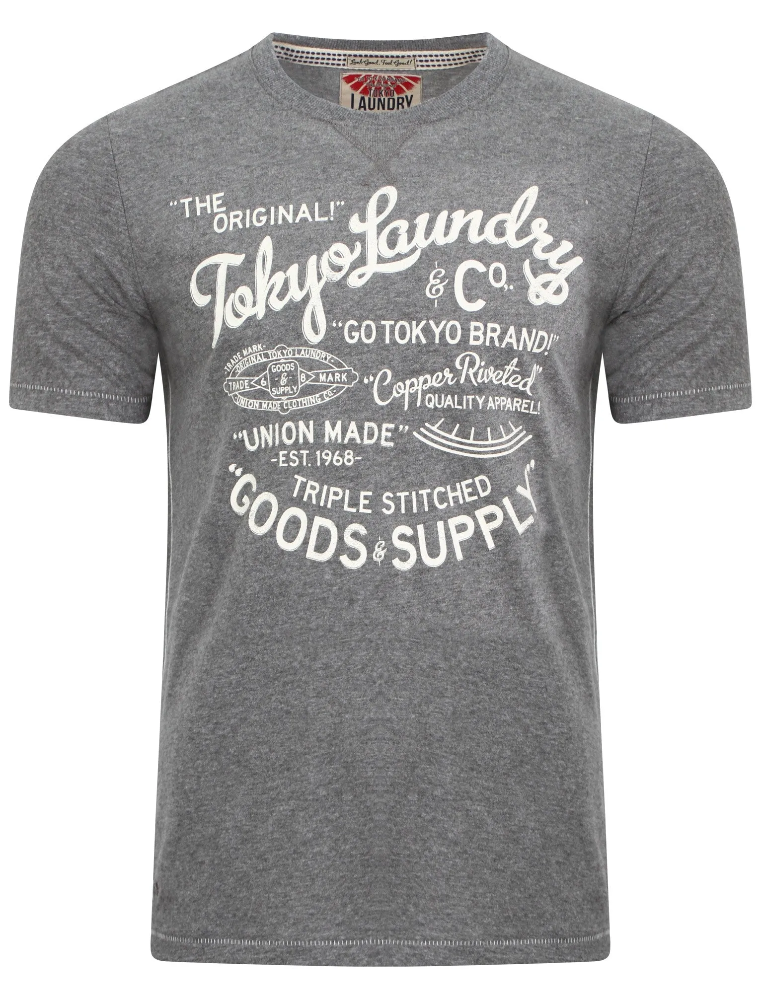 Otterwell T-shirt in Grey Marl - Tokyo Laundry