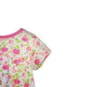 Pink Floral Print Jersey Dress