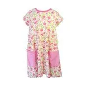 Pink Floral Print Jersey Dress