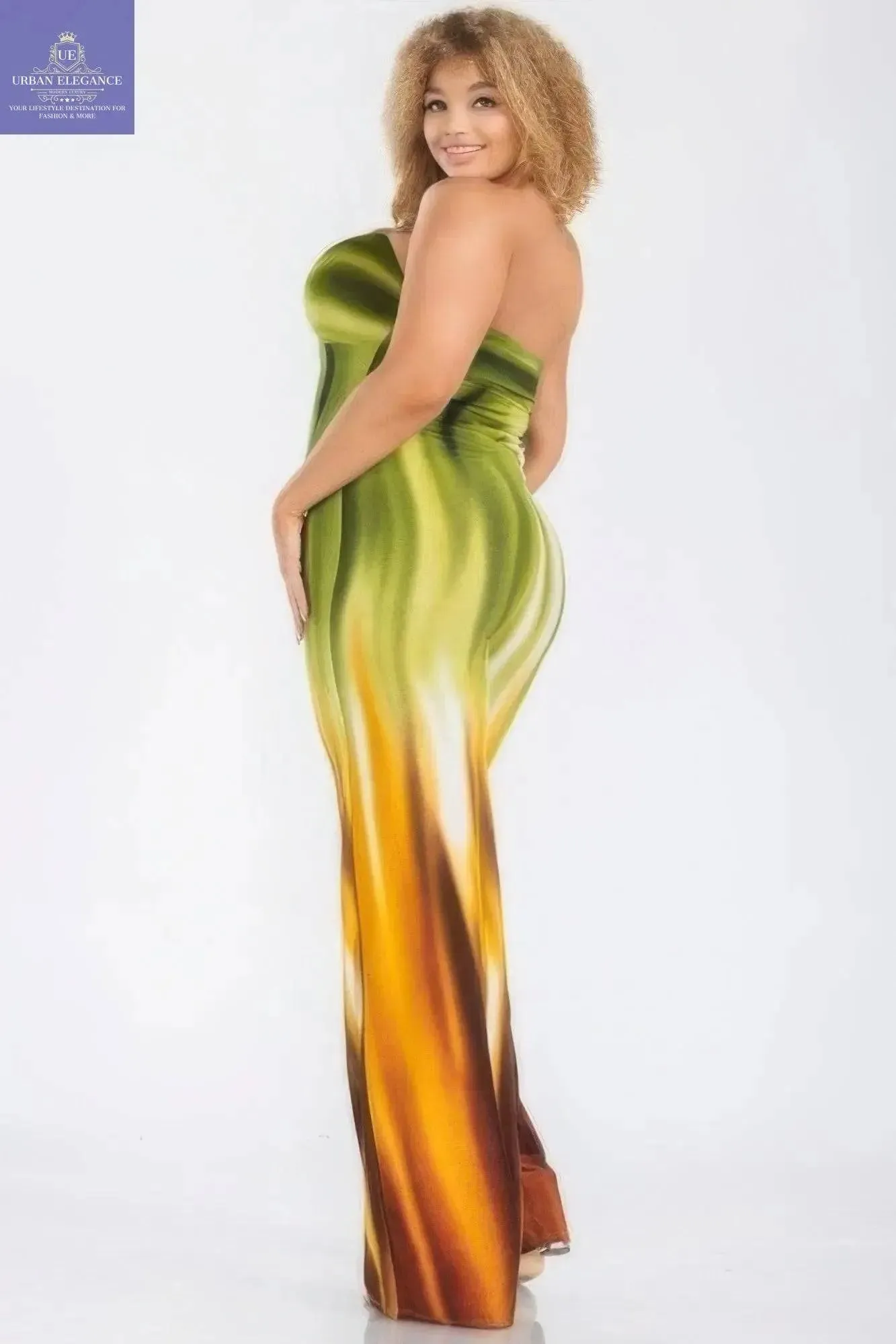 Plus print off shoulder jumpsuit