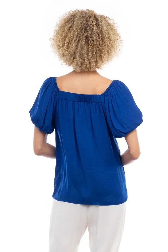 Sapphire Scalloped Blouse