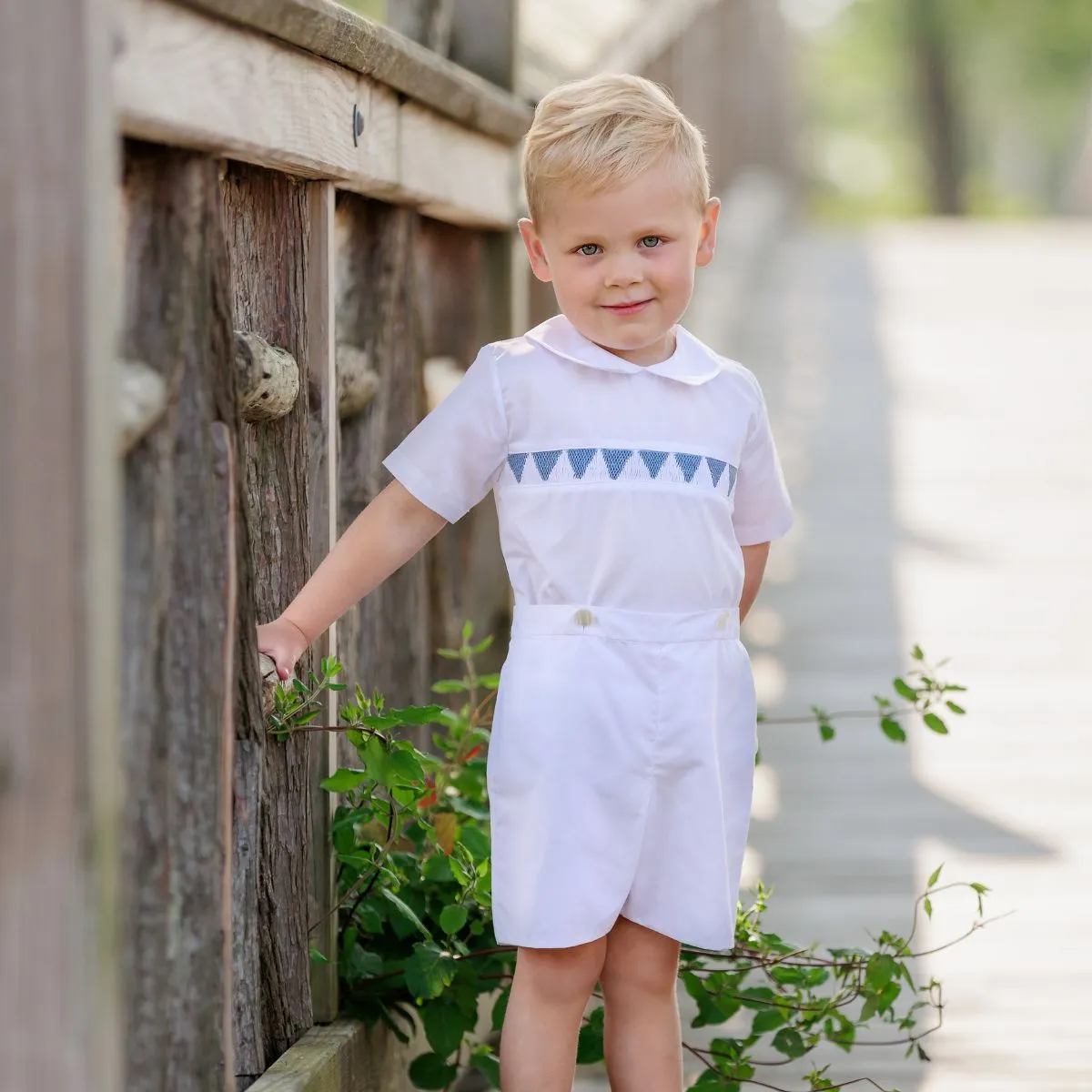 Southern Belle Smocked Bobby Suit