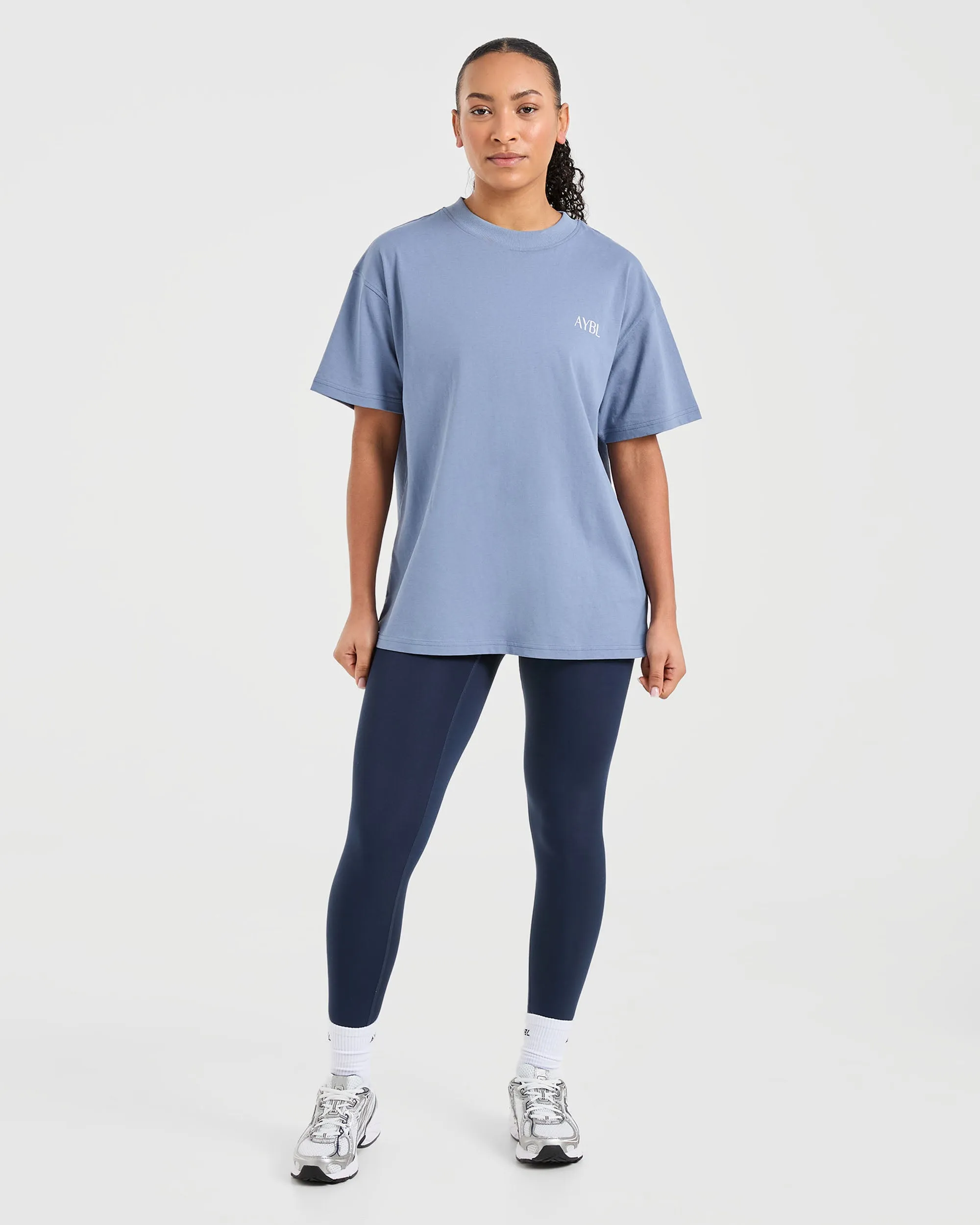 Strength Club Oversized T Shirt - Blue